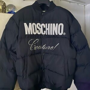 Moschino Black Puffer Jacket